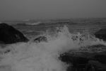 Foggy Day Waves B&W 9