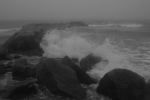 Foggy Day Waves B&W 19