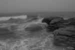 Foggy Day Waves B&W 26